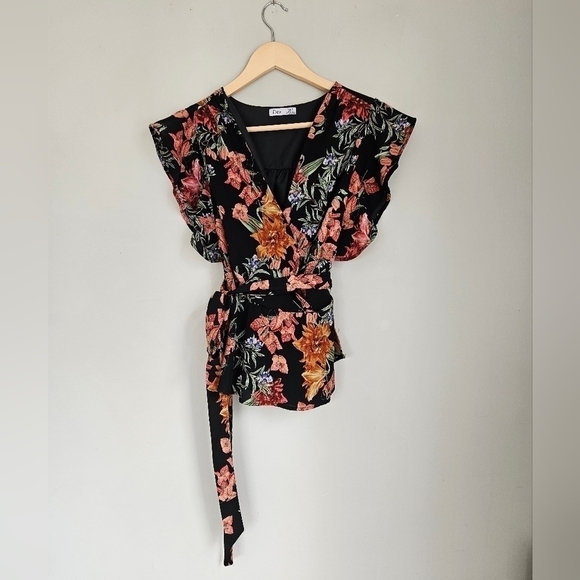 women's DEX wrap blouse size small - Picture 1 of 10